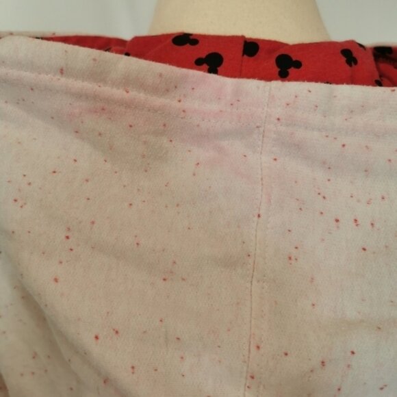 Disney Love Full Zip Hoodie, White with Red - Sz XS - Picture 10 of 10